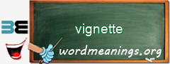 WordMeaning blackboard for vignette